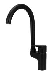 Aquanello Casa Grifo monomando de cocina negro con maneta superior BL-1202-CS