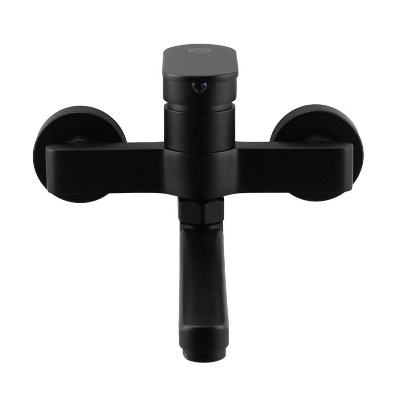 Aquanello Casa Grifo monomando de cocina para pared negro con caño de 25 cm BL-1425-CS