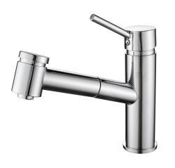 Aquanello Voss Grifo monomando de cocina cromado con caño extraíble y función de rociado CR-7200-VS