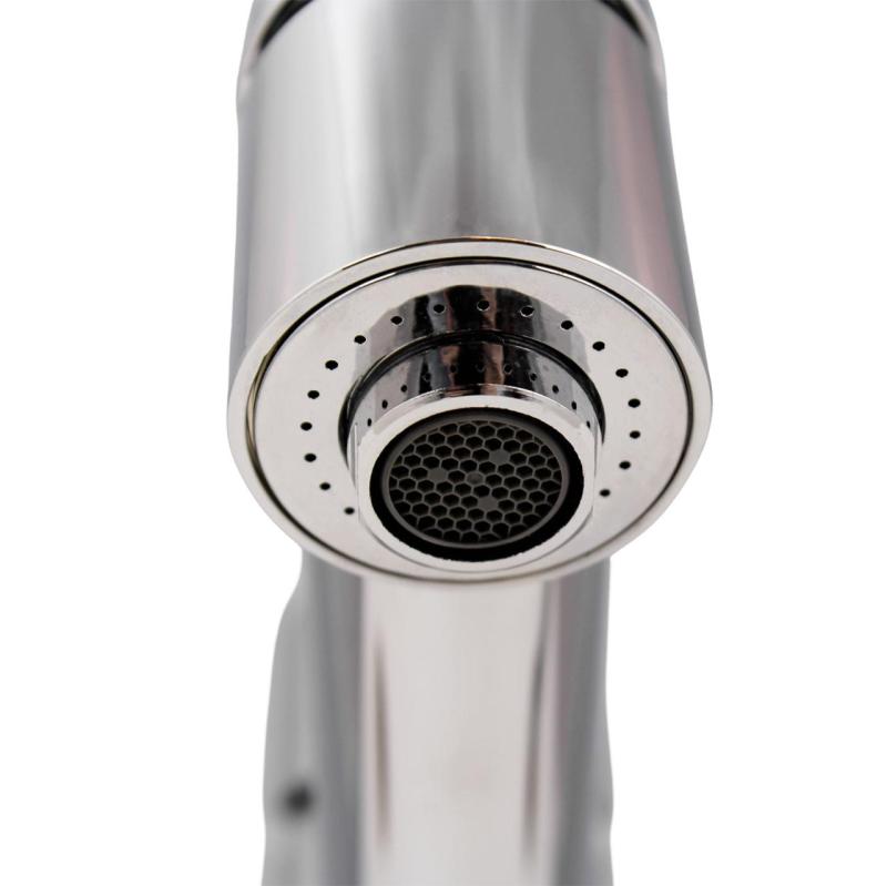 Aquanello Voss Grifo monomando de cocina cromado con caño extraíble y función de rociado CR-7200-VS