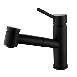 Aquanello Voss Grifo monomando de cocina negro con caño extraíble y función de rociado BL-7200-VS