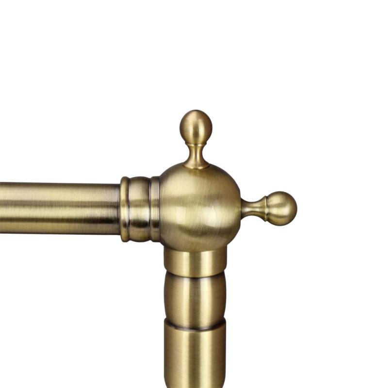 Aquanello Heritage Ascot Cocina clásica Grifo de cocina nostálgico Bronce con caño en ángulo BN-4002-HA