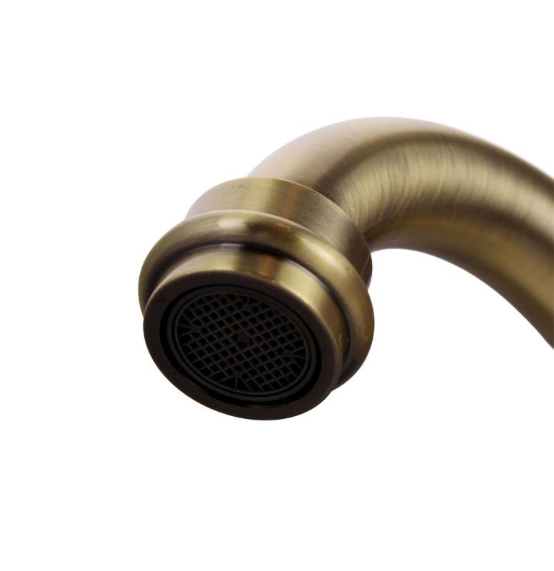 Aquanello Heritage Ascot Cocina clásica Grifo de cocina nostálgico Bronce con caño en ángulo BN-4002-HA