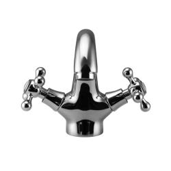 Aquanello Heritage Ascot Grifo mezclador clásico nostálgico para lavabo, cromado CR-4101-HA