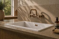 Aquanello Heritage Ascot Grifo de pared clásico para cocina con caño superior, color bronce BN-4110-HA