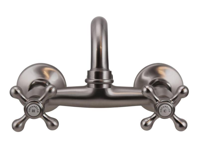 Aquanello Heritage Ascot Grifo clásico de cocina con caño superior de acero inoxidable NB-4110-HA