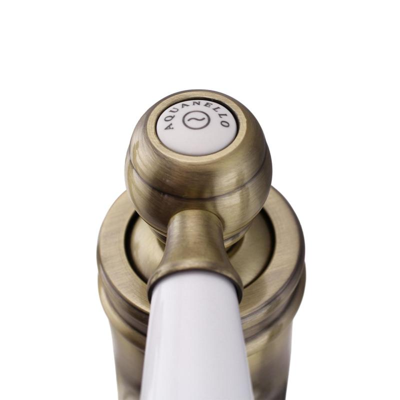 Aquanello Heritage Manor Grifo clásico nostálgico para lavabo Bronce BN-1001-HM