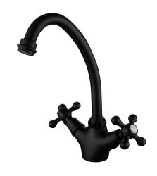 Aquanello Heritage Ascot Grifo de cocina clásico y nostálgico negro BL-4004-HA