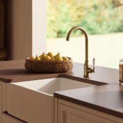 Aquanello Heritage Manor Grifo de cocina clásico y nostálgico en bronce BN-9001-HM