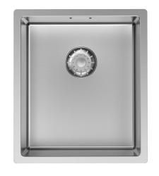 Pure.Sink Comfort Fregadero de acero inoxidable de 34 x 40 cm para montaje bajo encimera, empotrado y sobre encimera PCM3440-02