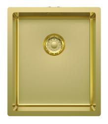 Pure.Sink Comfort Fregadero dorado con recubrimiento PVD, 34 x 40 cm, para montaje bajo encimera, empotrado y sobre encimera PCM3440-60