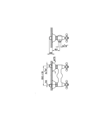 Cisal Arcana Ceramic Shower Mixer Chrome AC00044121