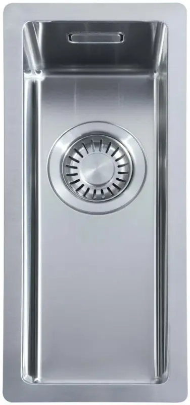 Fregadero ABK Bingara pequeño de acero inoxidable 15x40cm enrasado, bajo encimera y sobre encimera KS51015001 6300-BIN15fVI